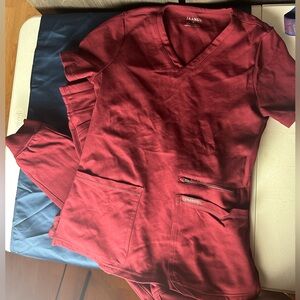 Jaanuu scrub set. Small tall bottoms. Small top. EUC